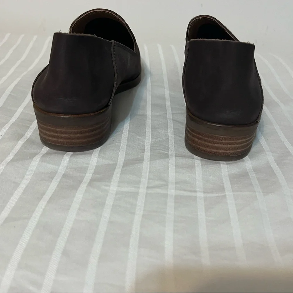 Lucky Brand Dark Brown Slip-On Flats